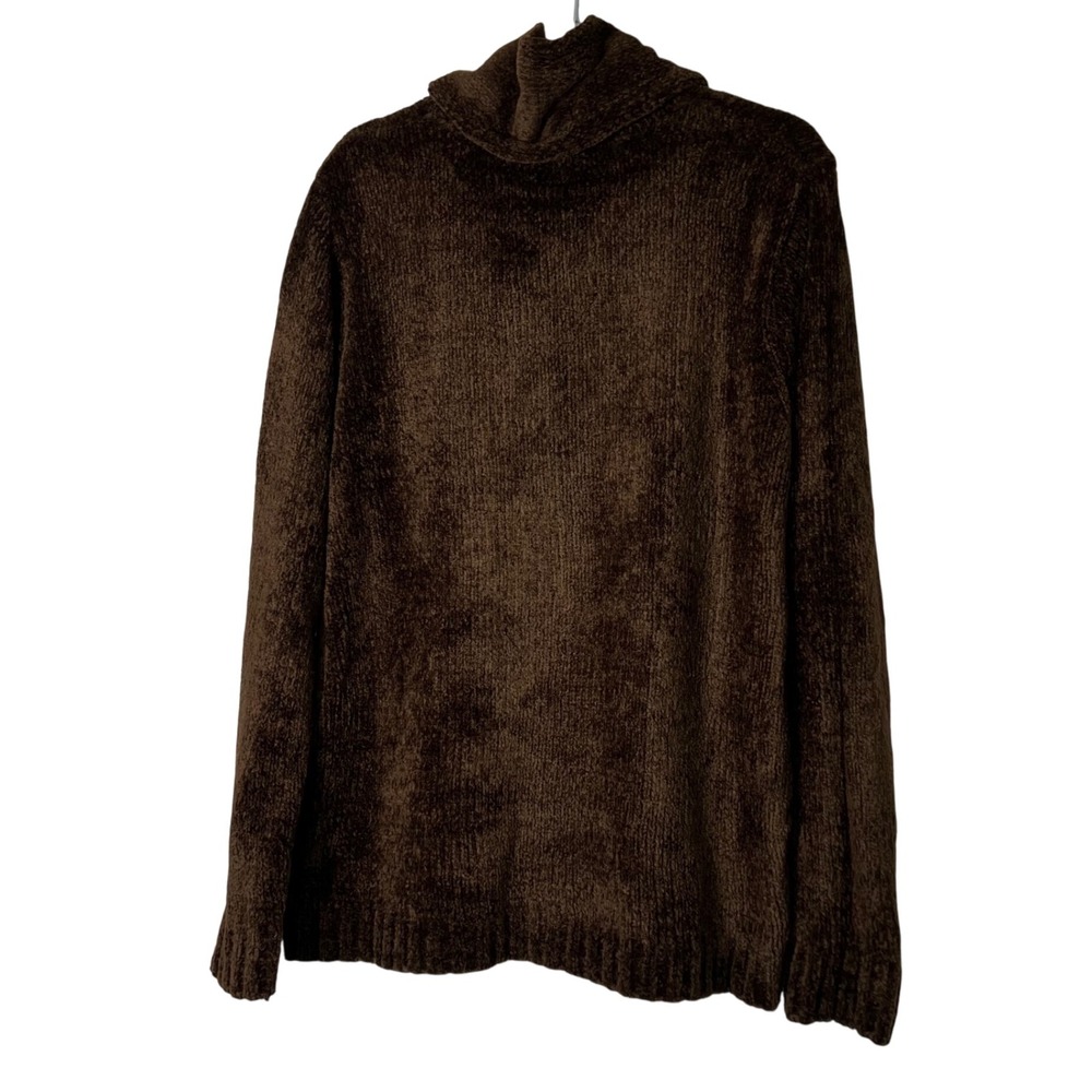White Stag Woodland Brown Chenille‎ Cozy  Sweater with scarf XL - Picture 3 of 7